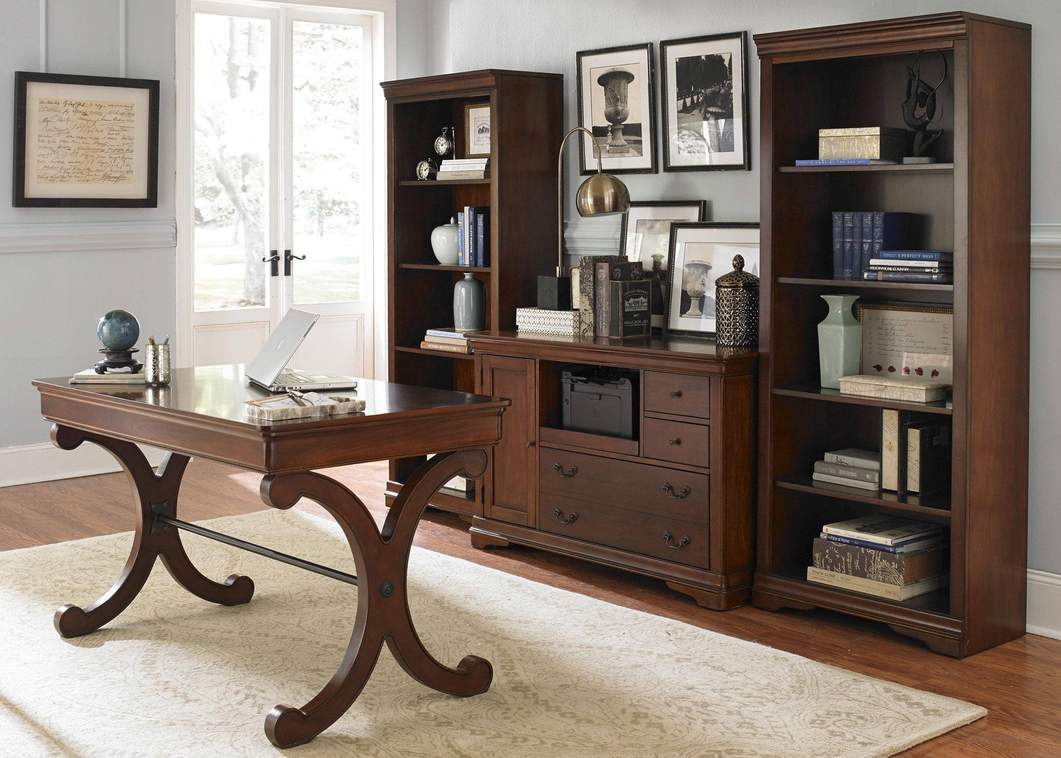 Liberty Furniture Brookview 378HO4DS 4 Piece Desk Set Royal